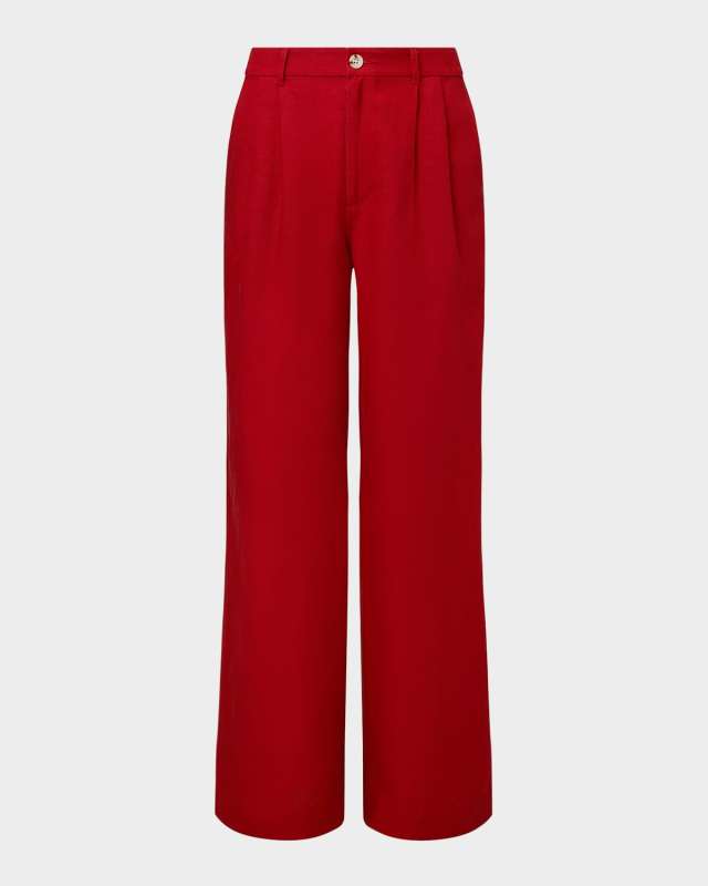 Air Linen Pleated Trousers
